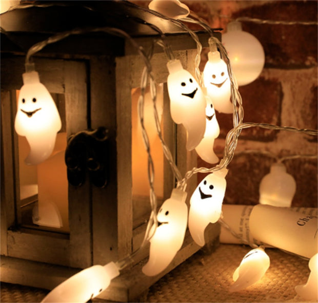 Halloween Battery Remote Control USB LED String Lights