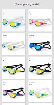 Racing HD Anti-fog Waterproof Swimming Glasses