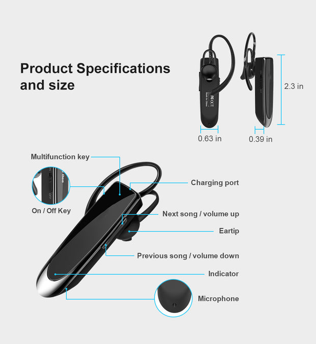 Over Ear Business Driving Unilateral Headset